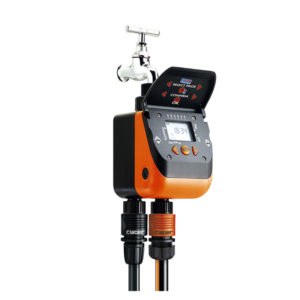 Bộ hẹn giờ tưới cây tự động 2 kênh Claber Aquadue Duplo Evolution - Kết nối cảm biến mưa 8410