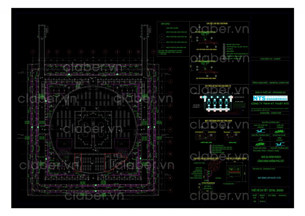 Bản vẽ hệ thống tưới nước