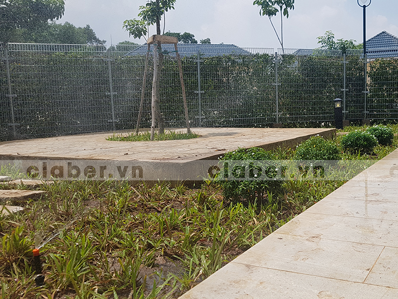 hệ thống tưới phun mưa sân nhà