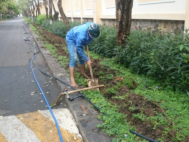 Khảo sát lắp đặt Thiết Bị Hệ Thống Tưới Phun Mưa cho 1 hecta vườn cây ăn quả