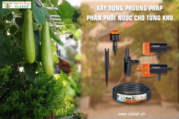 xây dựng phương pháp phân phối nước cho từng khu