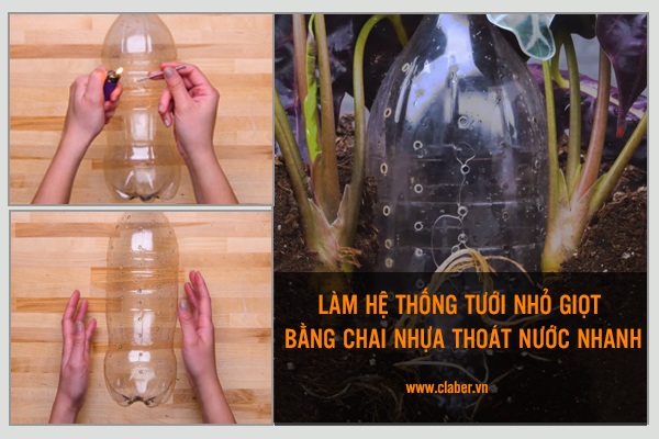 CÁCH LÀM HỆ THỐNG TƯỚI NHỎ GIỌT BẰNG CHAI NHỰA