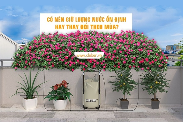 giữ lượng nước ổn định theo mùa 