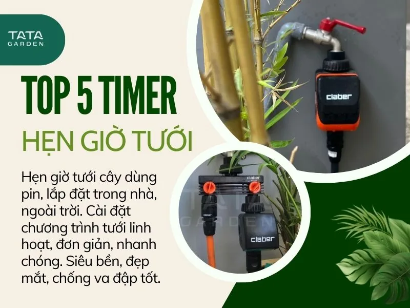 Top 5 đồng hồ hẹn giờ tưới cây bán chạy nhất Claber