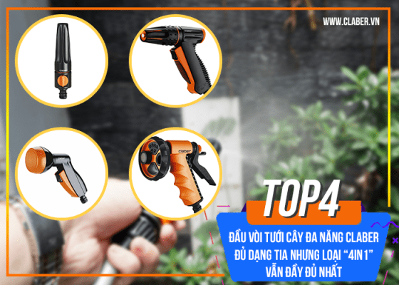 4 đầu vòi tưới cây đa năng được người làm vườn yêu thích