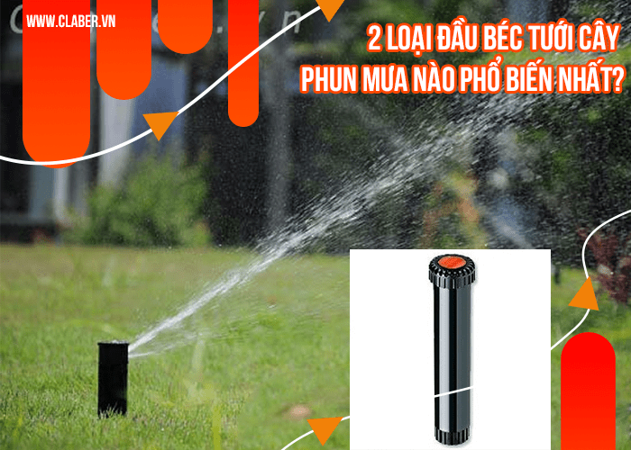 2 loại đầu béc tưới cây phun mưa nào phổ biến nhất?