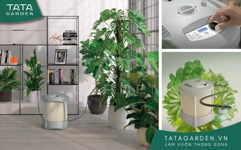 Bộ tưới nước nhỏ giọt 30L cắm điện, dùng pin