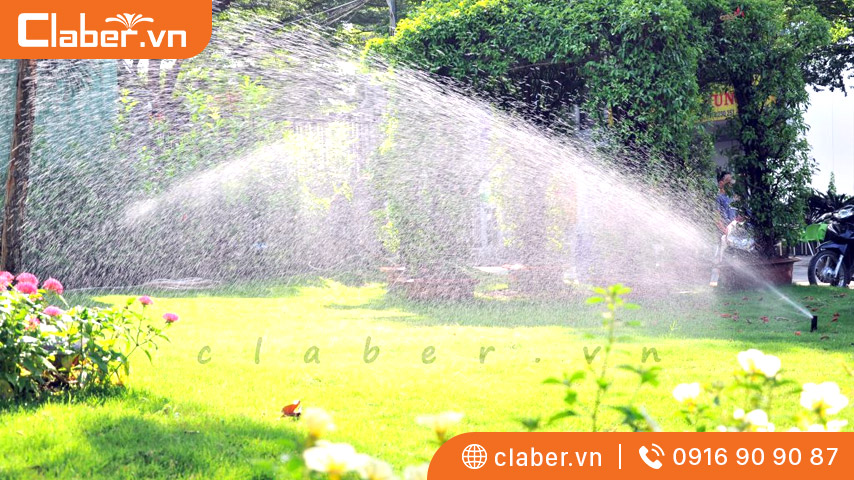 chi phí lắp đặt hệ thống tưới phun mưa