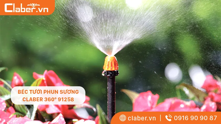 Béc tưới phun sương Claber 360° 91258