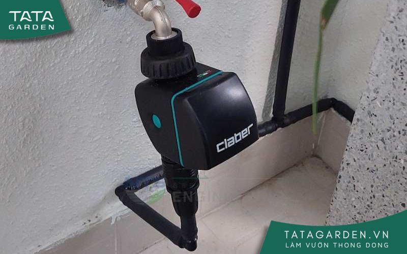 Timer một lần tưới 8428 dùng chung cho 2 ban công nhỏ