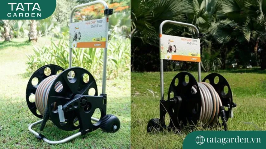 cuộn vòi tưới cây dạng xe đẩy