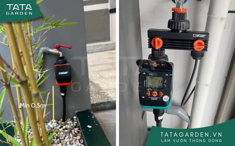 Đảm bảo độ cao cần thiết khi lắp đặt timer