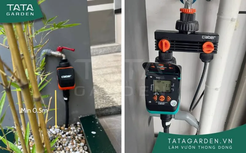 Đảm bảo độ cao cần thiết khi lắp đặt timer