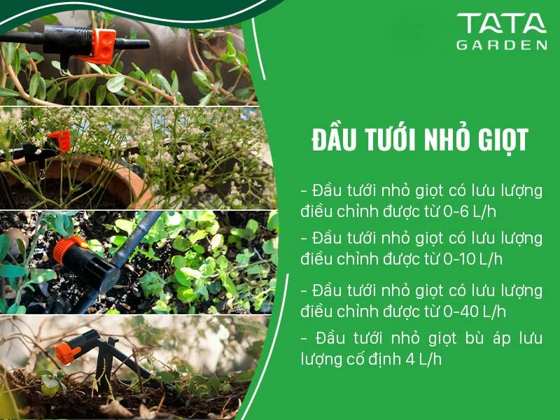 Đầu tưới nhỏ giọt cho ban công