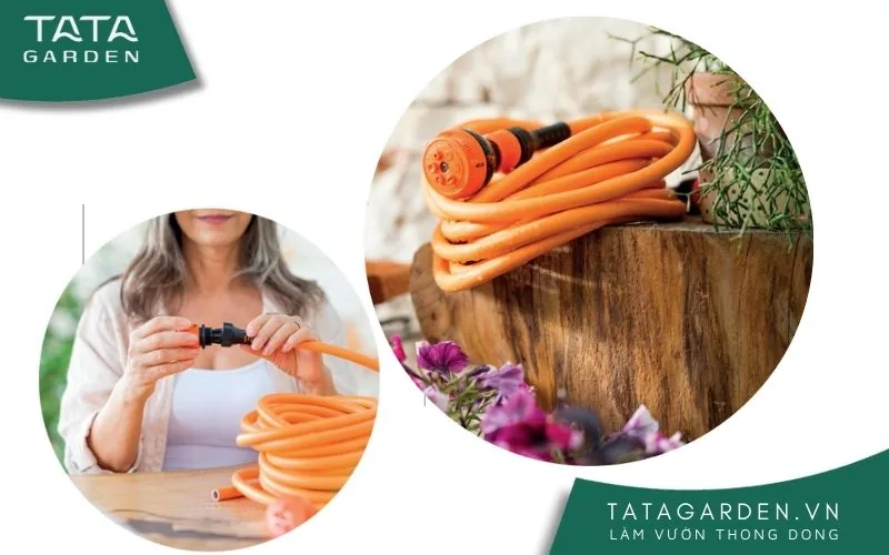 Cuộn vòi tưới cây có khả năng giãn nở gấp 2 lần