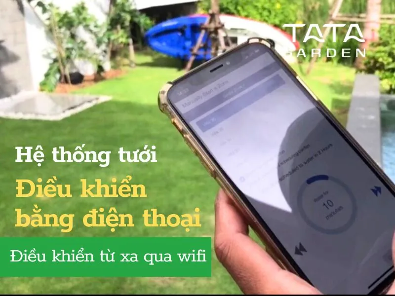 Hệ thống tưới cây điều khiển bằng điện thoại