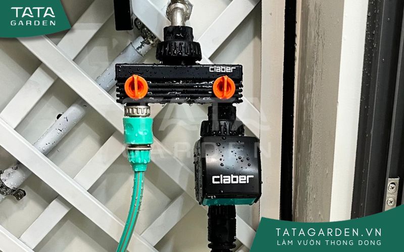 Bộ hẹn giờ tưới cây được sử dụng cho công trình