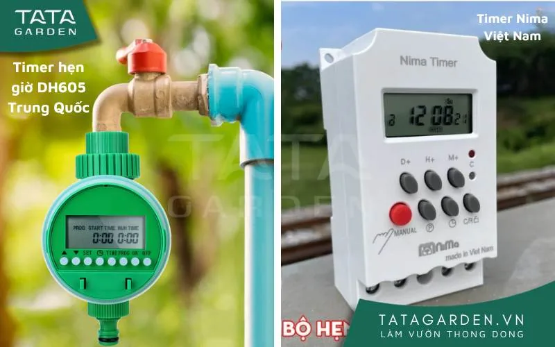 Một số mẫu timer hẹn giờ tưới cây giá rẻ