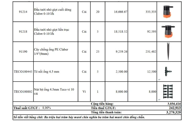 Trang 3- báo giá hệ thống tưới cây tự động nhỏ giọt ban công chung cư