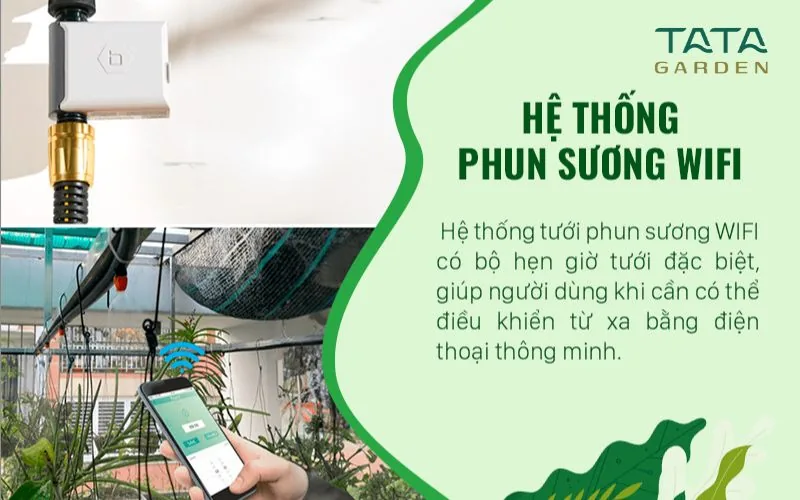 Hệ thống phun sương thông minh wifi