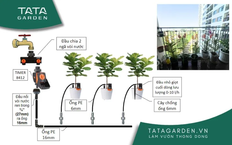 Các thiết bị cần có của một ban công chung cư có vòi nước