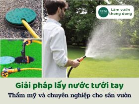 Giải pháp lấy nước tưới tay thẩm mỹ và chuyên nghiệp cho sân vườn