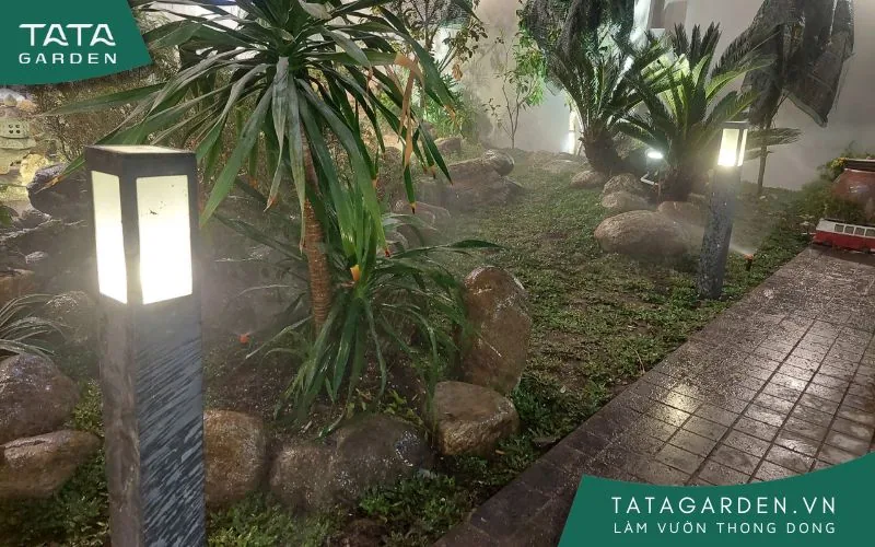 Hệ thống tưới sau khi cải tạo hoạt động vô cùng hiệu quả