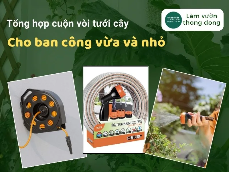TOP cuộn vòi tưới cây dành cho ban công vừa và nhỏ, ban công Chung Cư