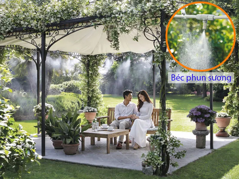 Ứng dụng tưới phun sương cho nhà ở riêng lẻ