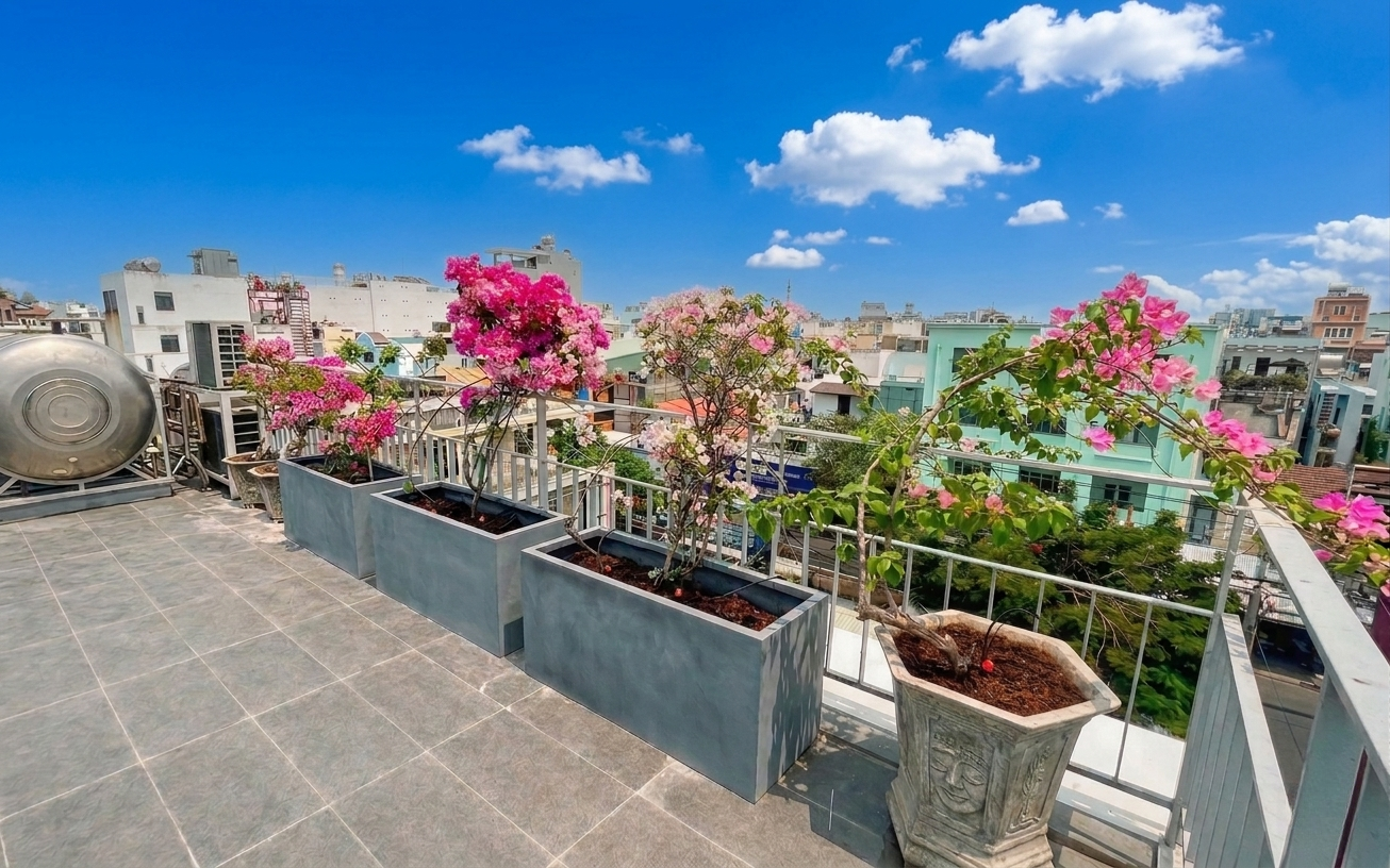 Hệ thống tưới tự động sau khi hoàn thành